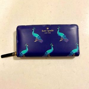 Kate spade blue, peacock wallet
